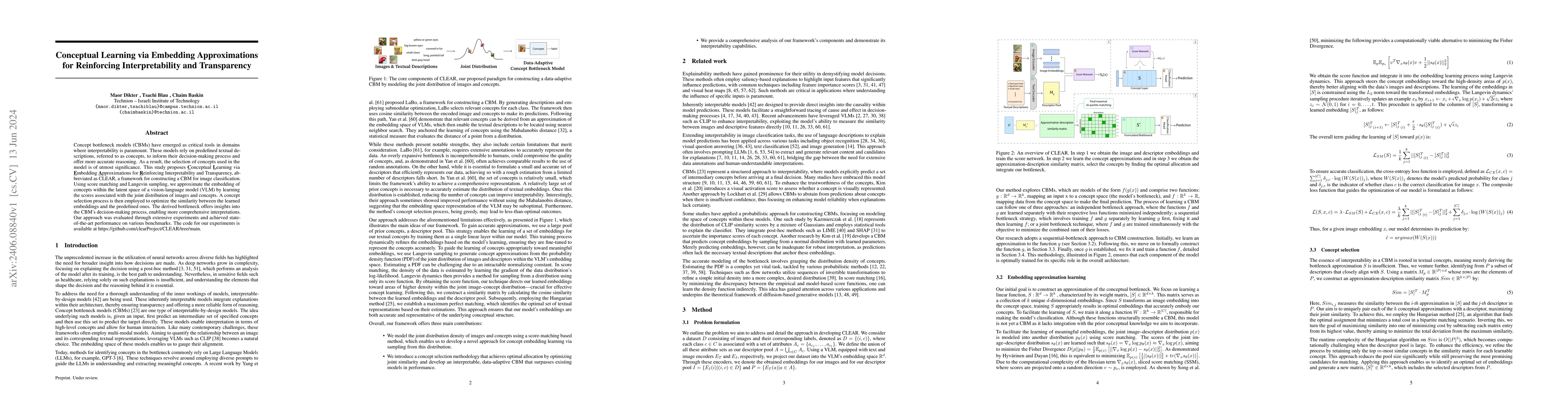 Thumbnail for Conceptual Learning via Embedding Approximations for Reinforcing
  Interpretability and Transparency