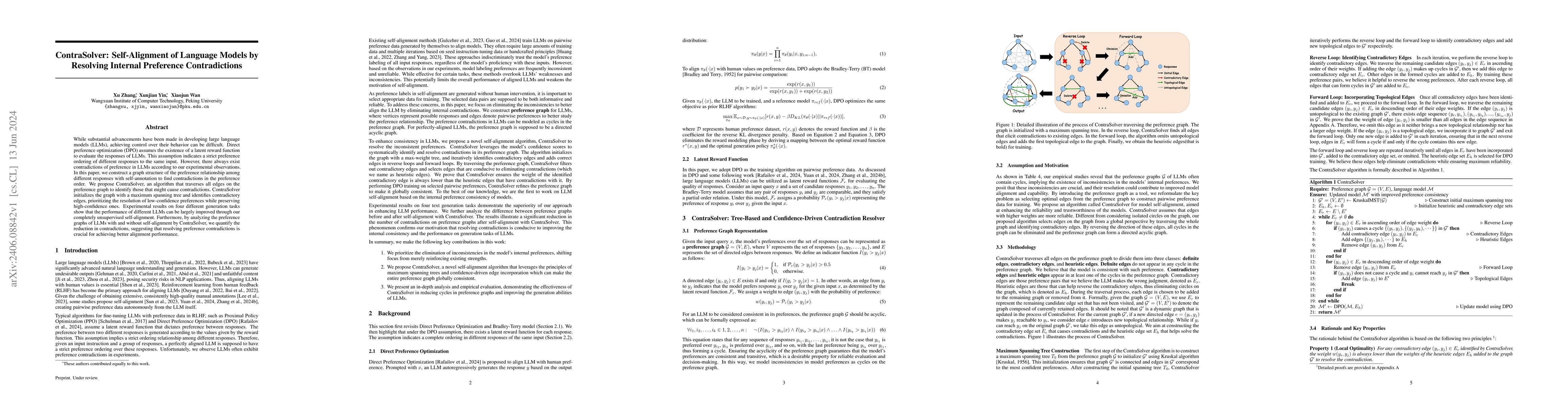 Thumbnail for ContraSolver: Self-Alignment of Language Models by Resolving Internal
  Preference Contradictions