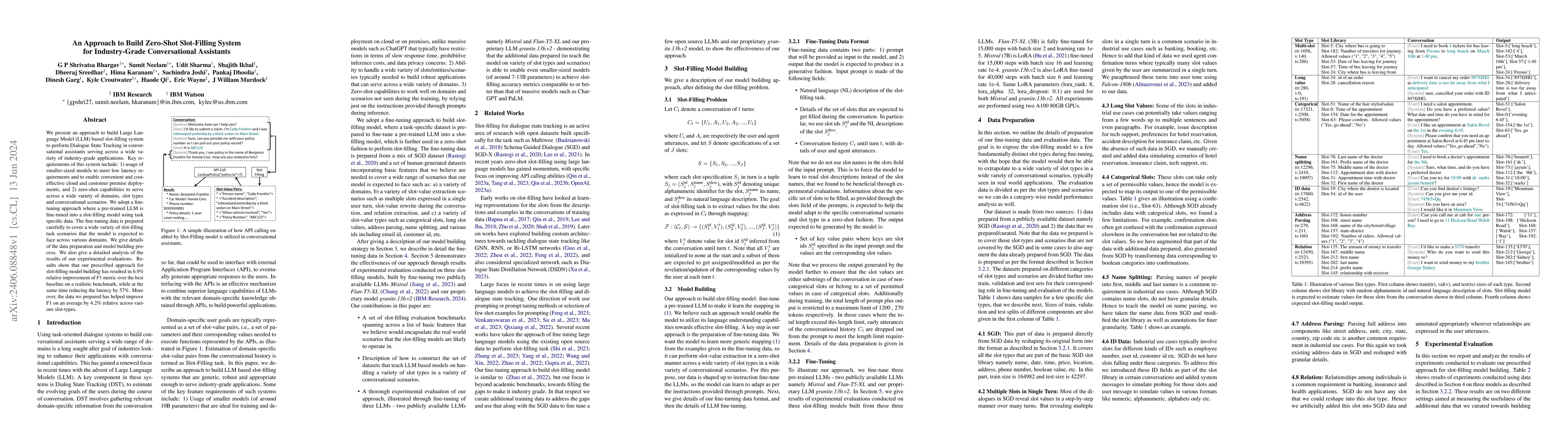 Thumbnail for An Approach to Build Zero-Shot Slot-Filling System for Industry-Grade
  Conversational Assistants