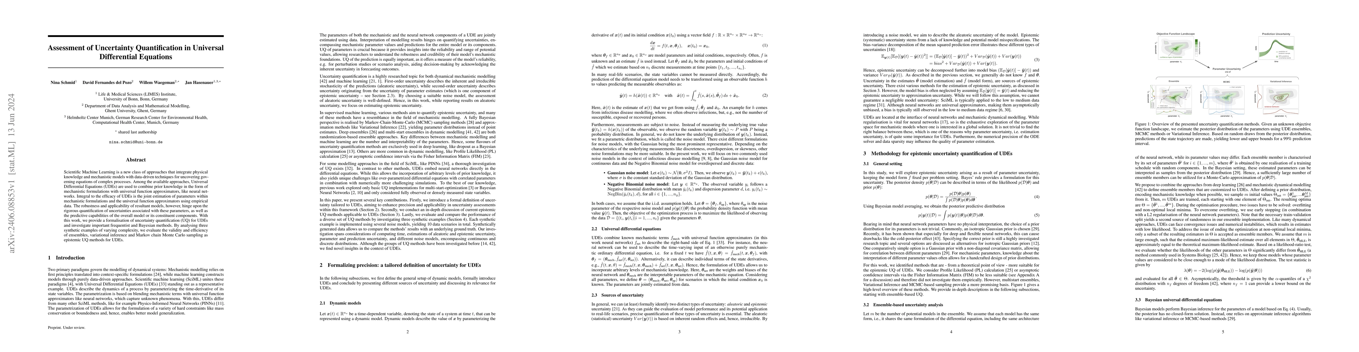 Thumbnail for Assessment of Uncertainty Quantification in Universal Differential
  Equations