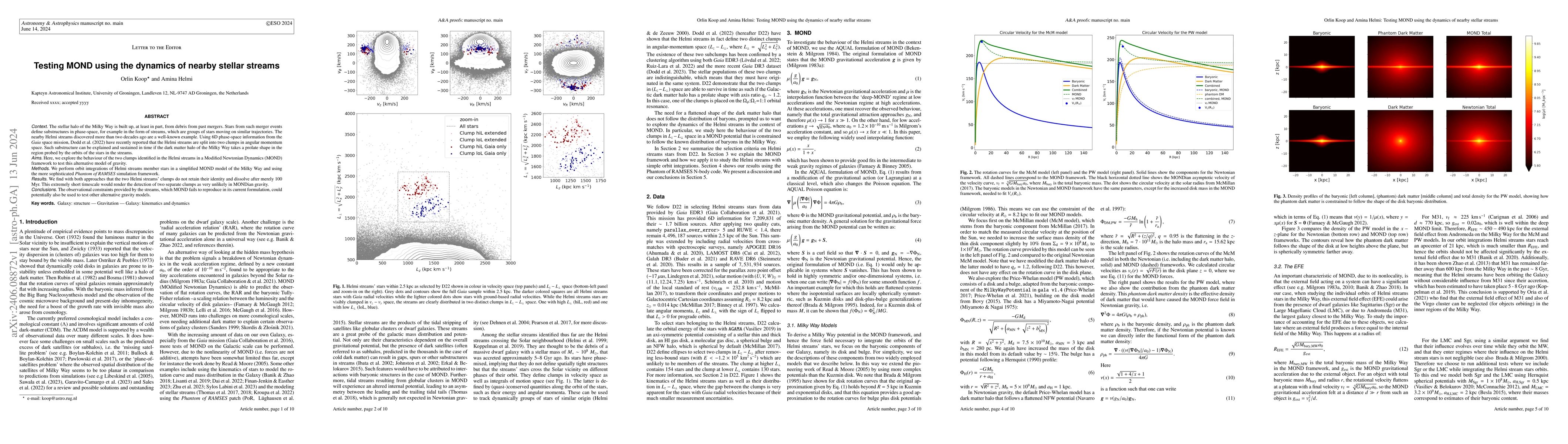 Thumbnail for Testing MOND using the dynamics of nearby stellar streams