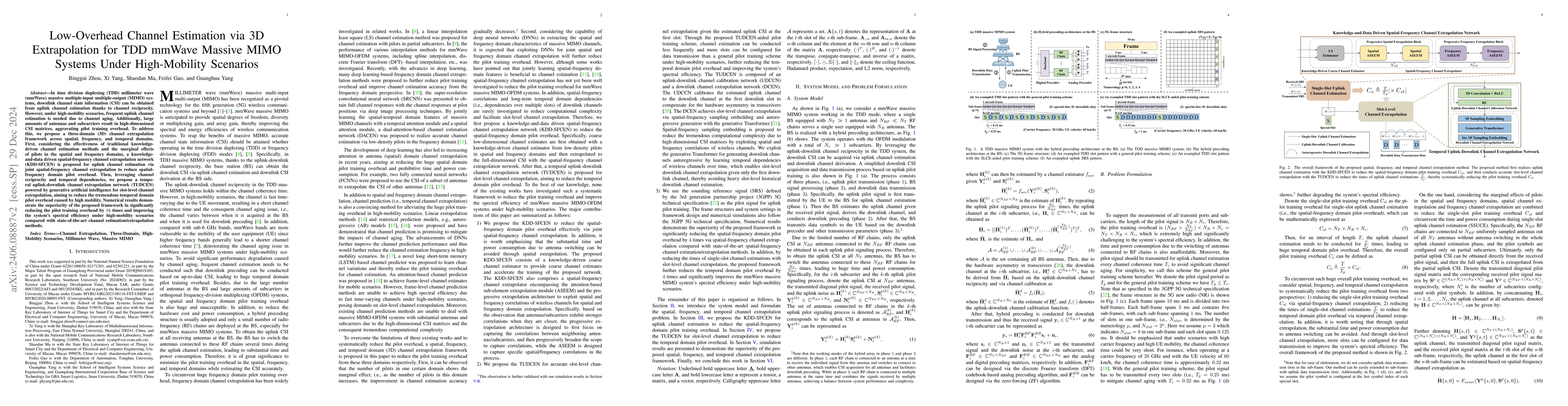 Thumbnail for Low-Overhead Channel Estimation via 3D Extrapolation for TDD mmWave
  Massive MIMO Systems Under High-Mobility Scenarios