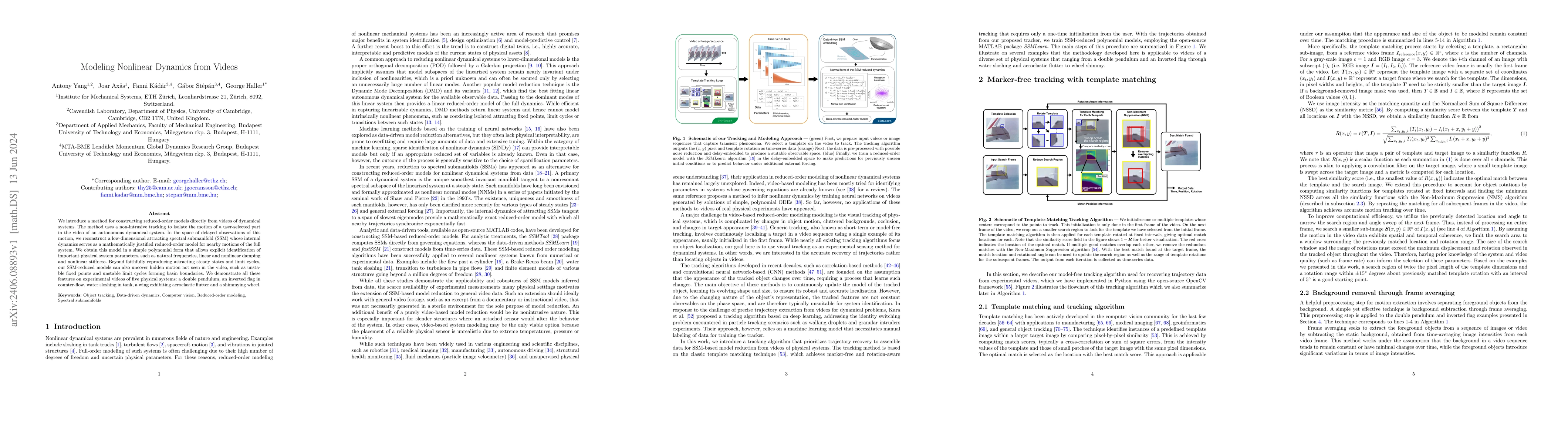 Thumbnail for Modeling Nonlinear Dynamics from Videos