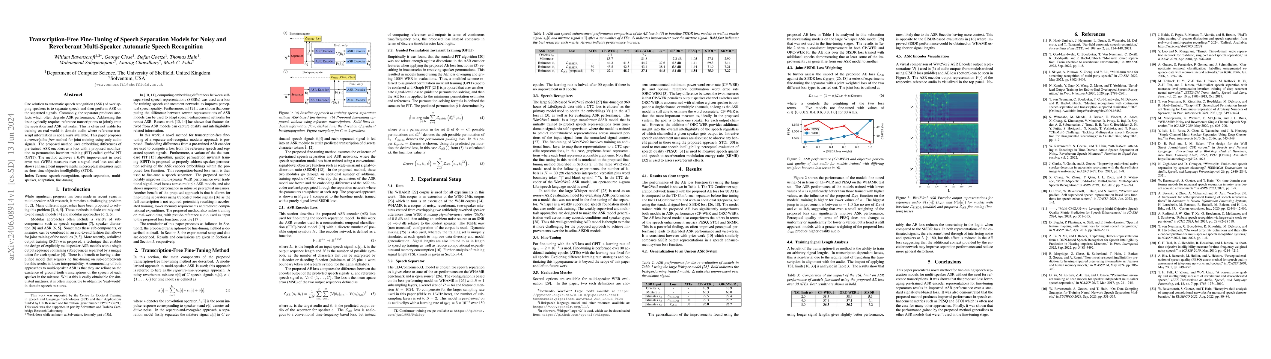 Thumbnail for Transcription-Free Fine-Tuning of Speech Separation Models for Noisy and
  Reverberant Multi-Speaker Automatic Speech Recognition