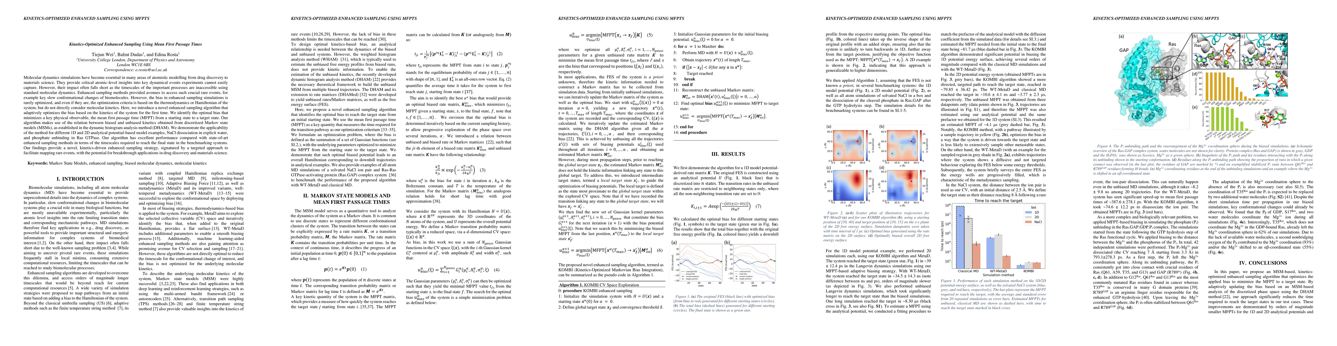 Thumbnail for Kinetics-Optimized Enhanced Sampling Using Mean First Passage Times