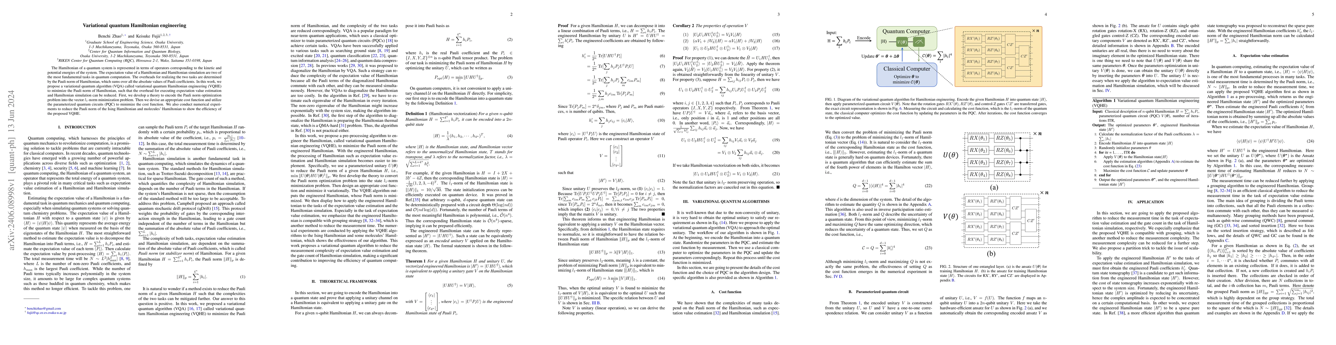 Thumbnail for Variational quantum Hamiltonian engineering