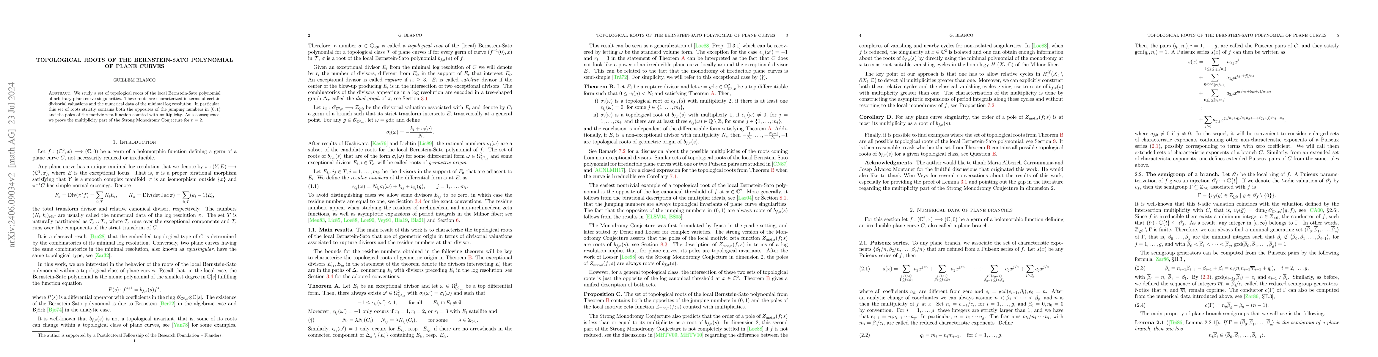 Thumbnail for Topological roots of the Bernstein-Sato polynomial of plane curves