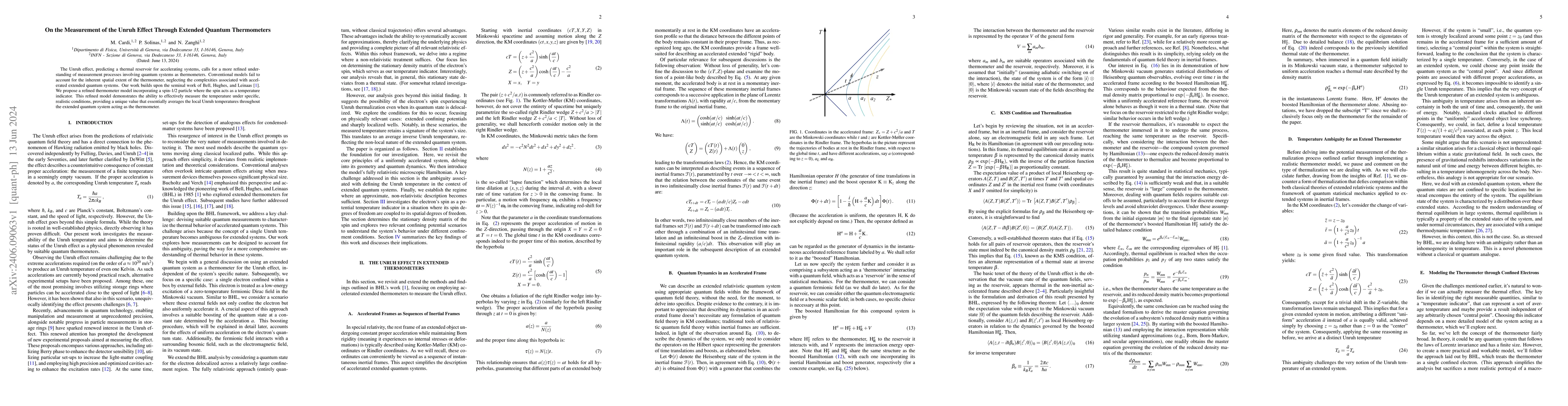 Thumbnail for On the Measurement of the Unruh Effect Through Extended Quantum
  Thermometers