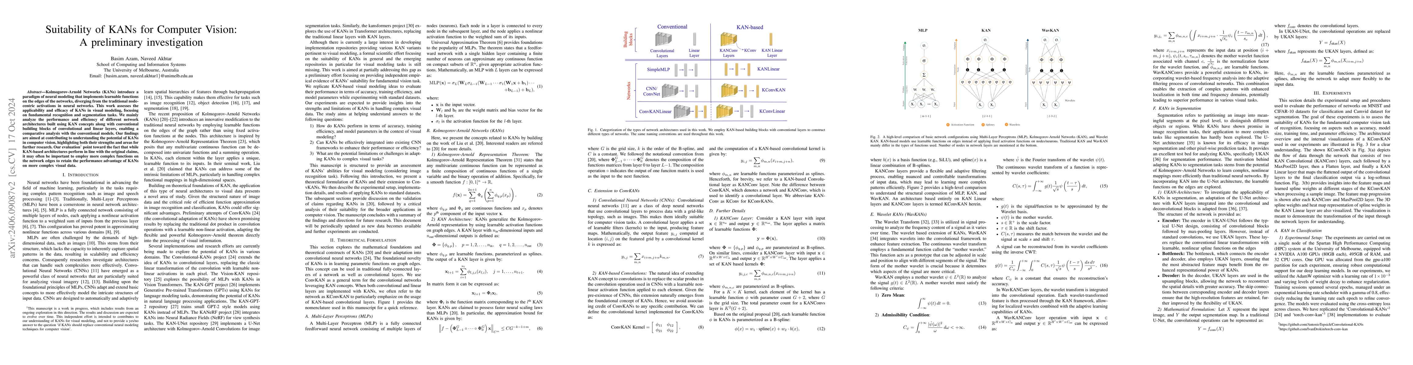 Thumbnail for Suitability of KANs for Computer Vision: A preliminary investigation