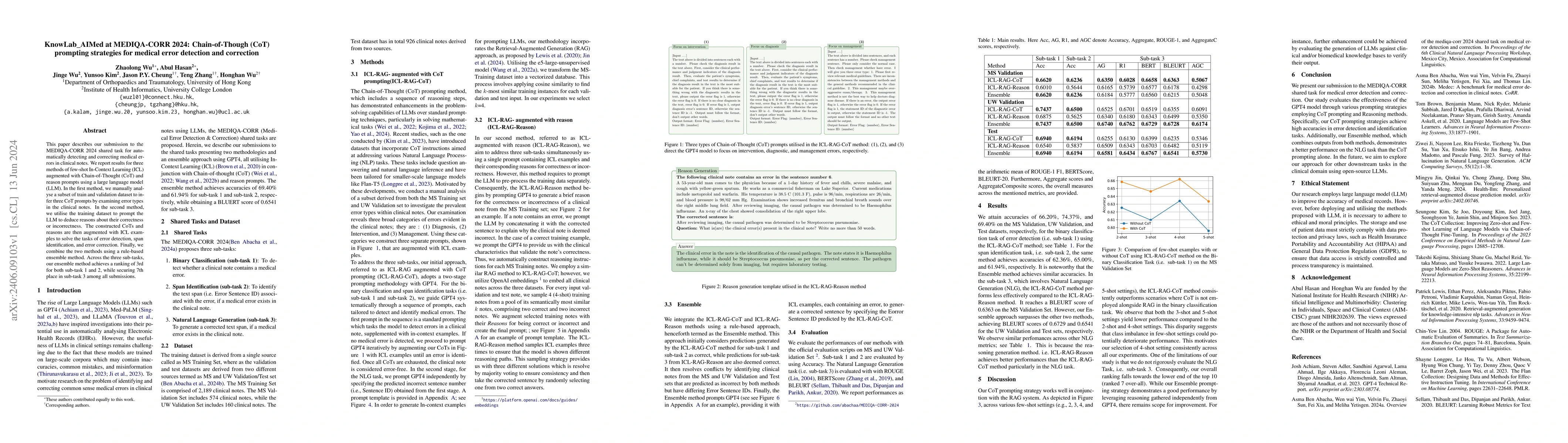 Thumbnail for Chain-of-Though (CoT) prompting strategies for medical error detection
  and correction