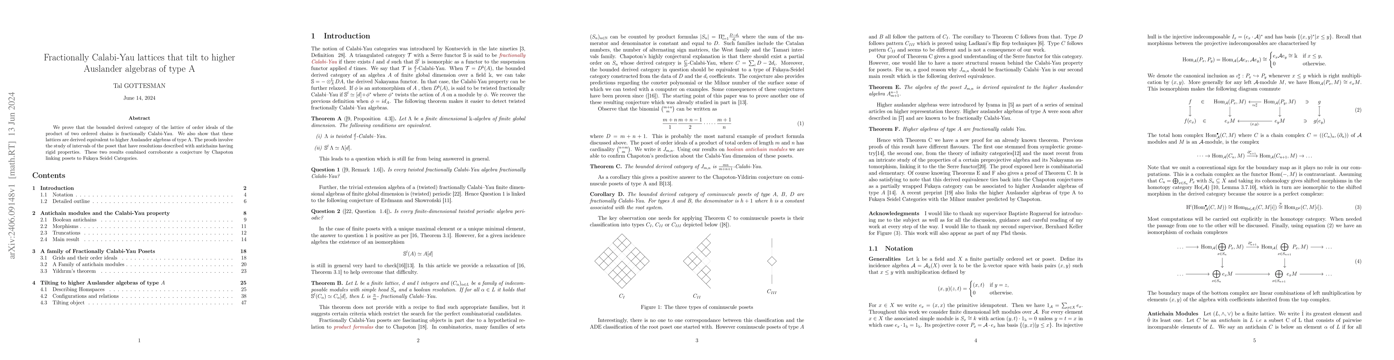 Thumbnail for Fractionally Calabi-Yau lattices that tilt to higher Auslander algebras
  of type A
