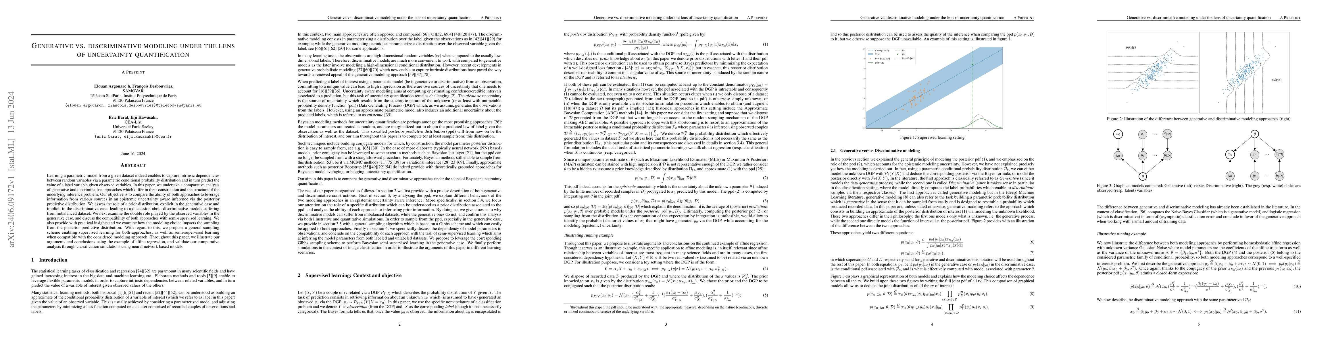 Thumbnail for Generative vs. Discriminative modeling under the lens of uncertainty
  quantification