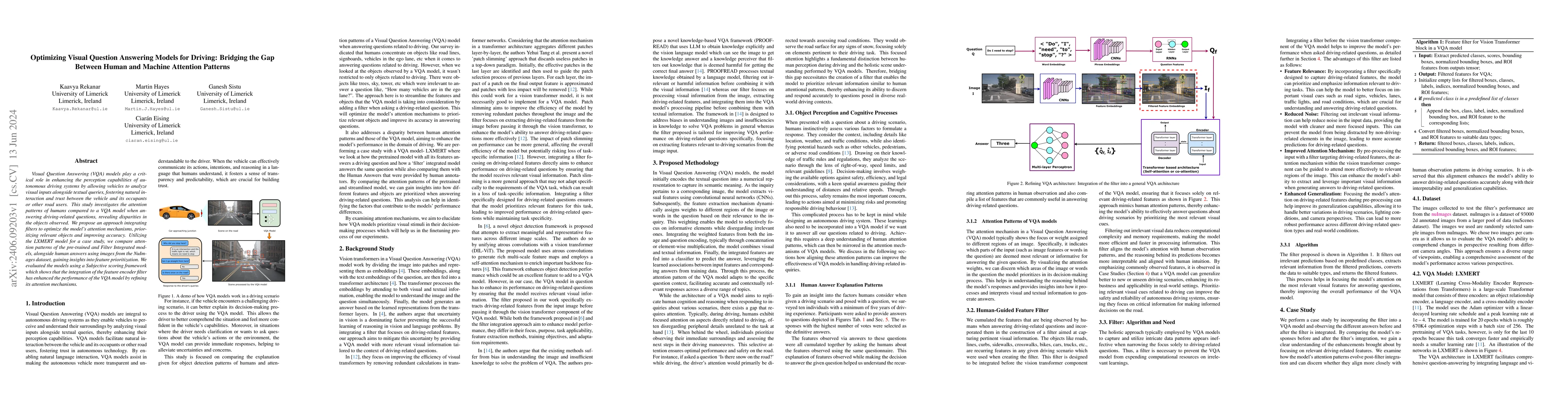 Thumbnail for Optimizing Visual Question Answering Models for Driving: Bridging the
  Gap Between Human and Machine Attention Patterns