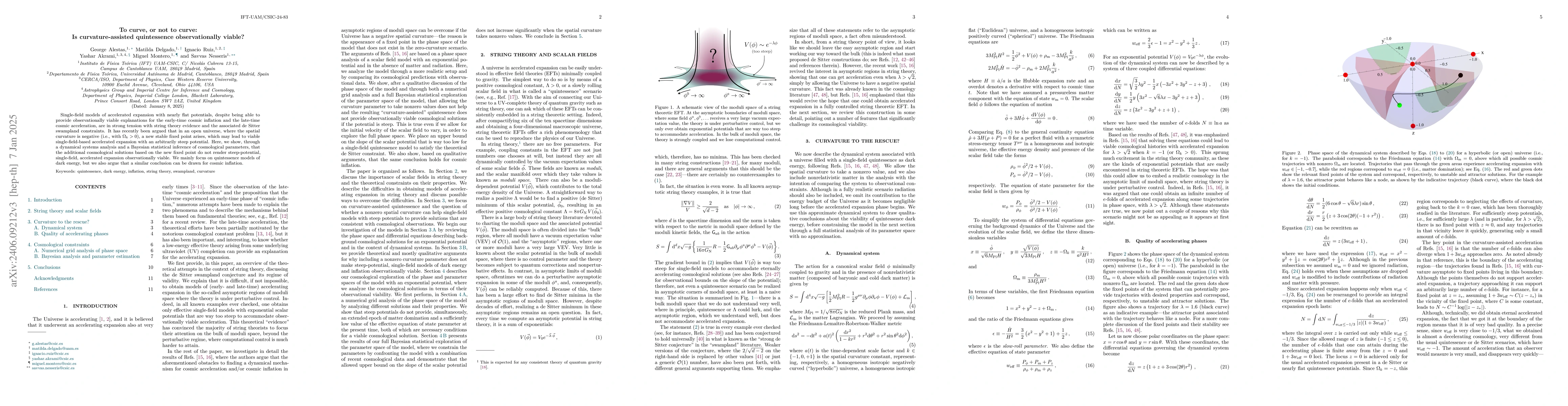 Thumbnail for To curve, or not to curve: Is curvature-assisted quintessence
  observationally viable?