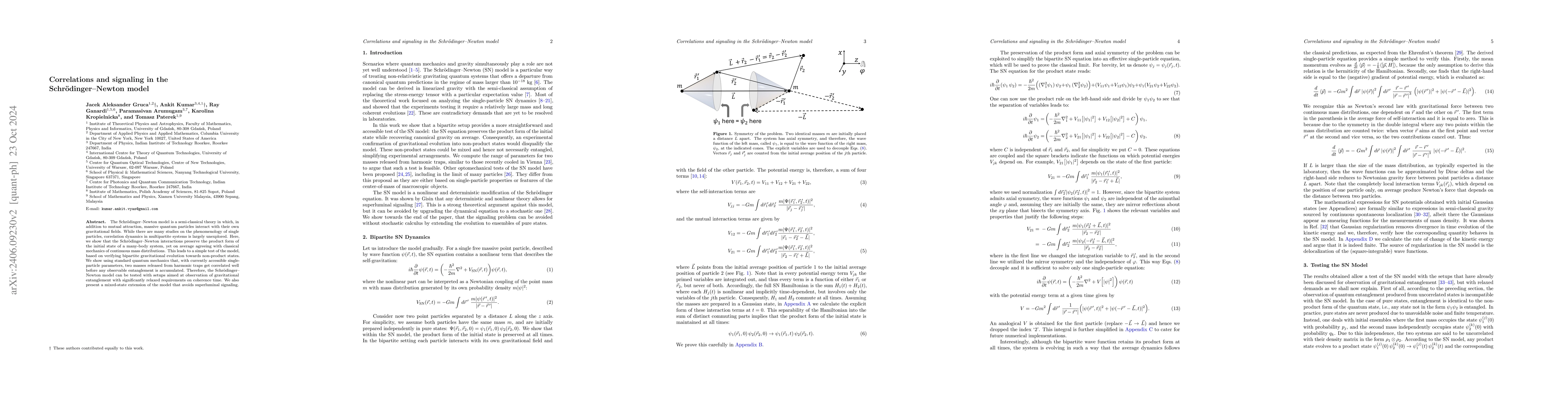 Thumbnail for Correlations and Signaling in the Schr\"{o}dinger-Newton Model