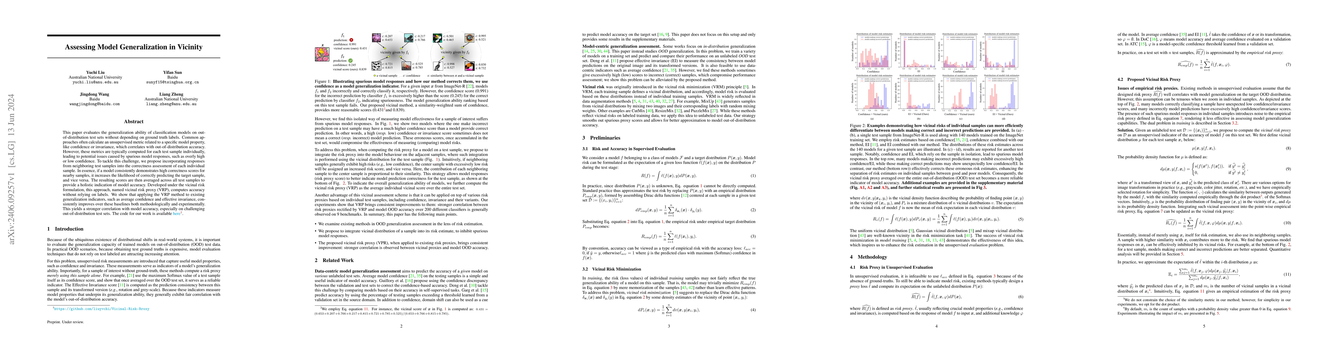 Thumbnail for Assessing Model Generalization in Vicinity