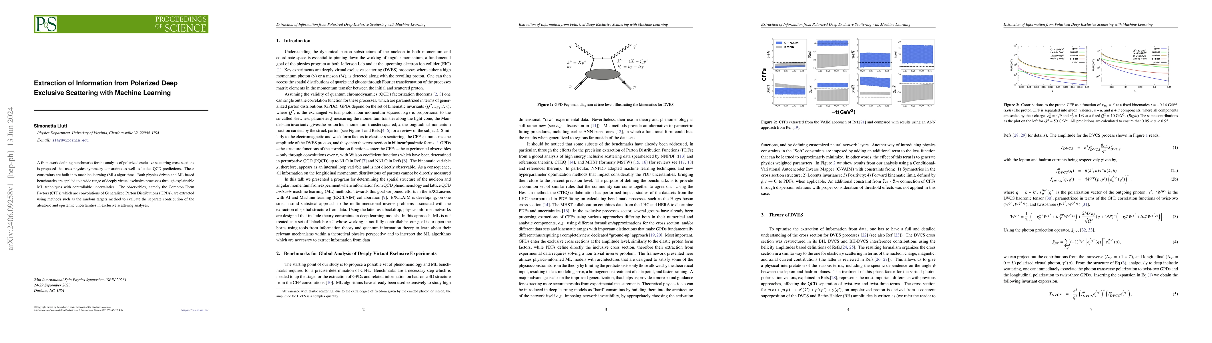 Thumbnail for Extraction of Information from Polarized Deep Exclusive Scattering with
  Machine Learning