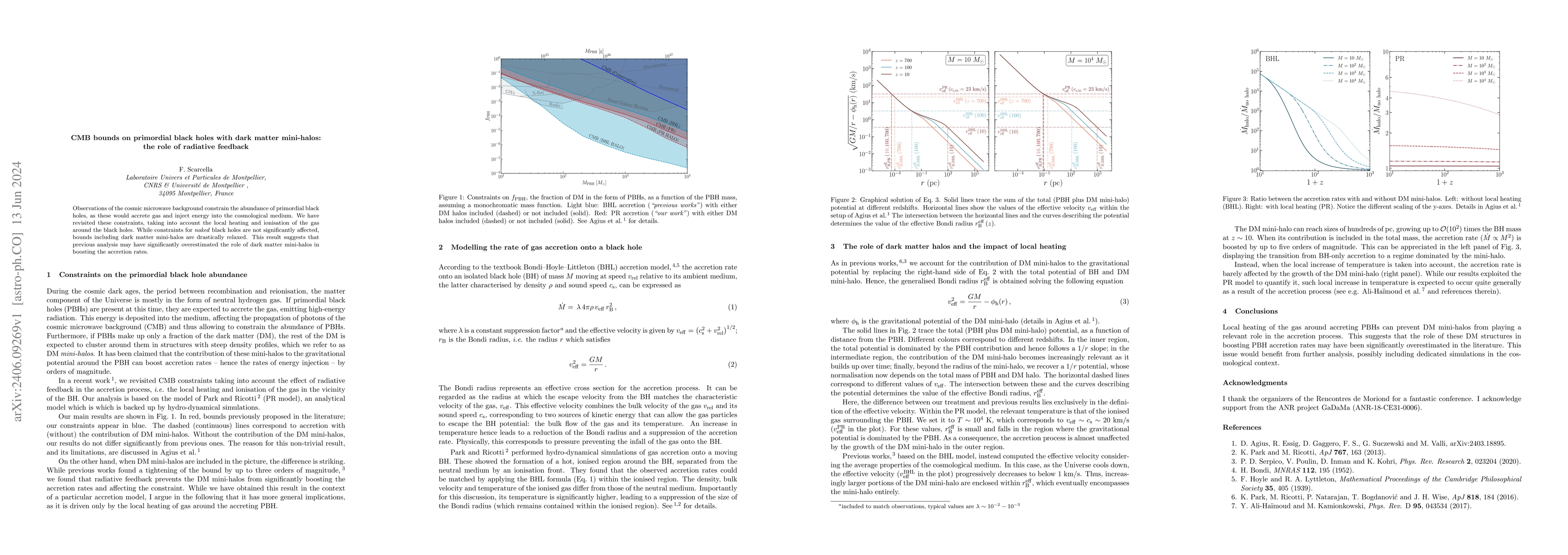 Thumbnail for CMB bounds on primordial black holes with dark matter mini-halos: the
  role of radiative feedback