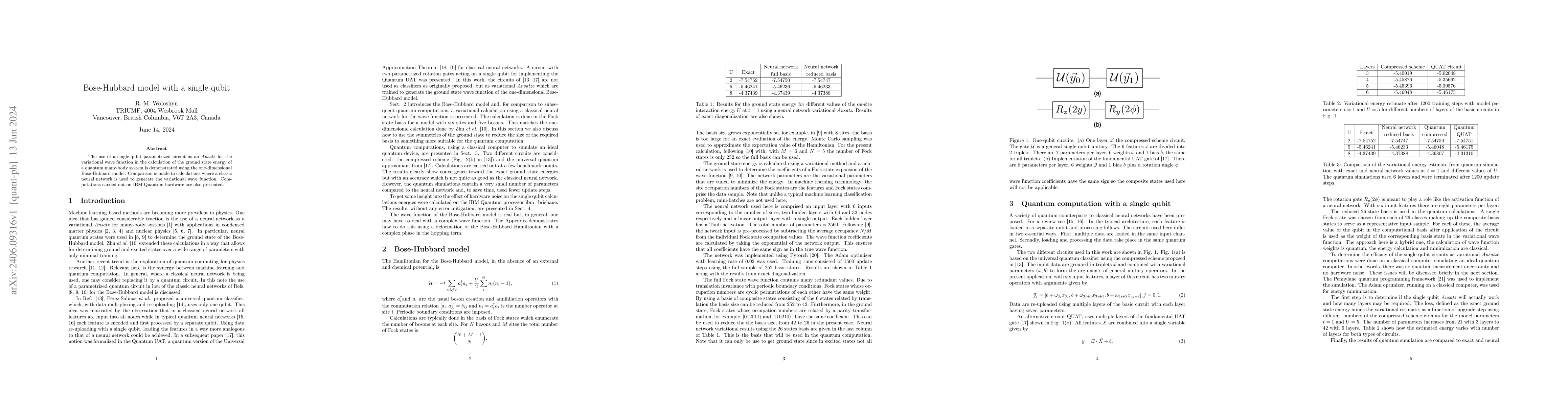 Thumbnail for Bose-Hubbard model with a single qubit