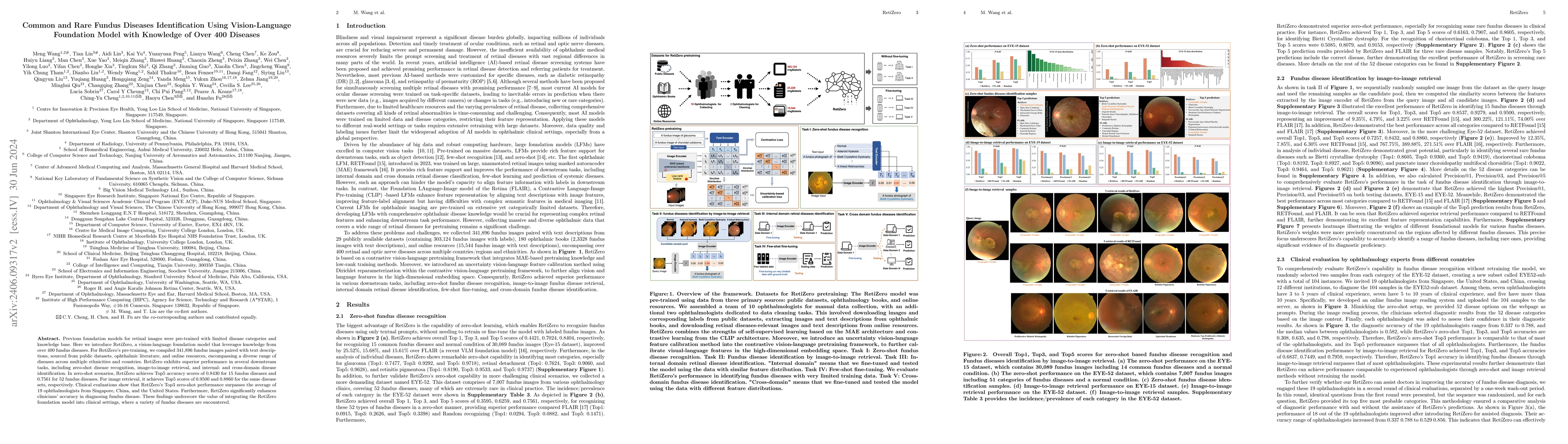 Thumbnail for Common and Rare Fundus Diseases Identification Using Vision-Language
  Foundation Model with Knowledge of Over 400 Diseases