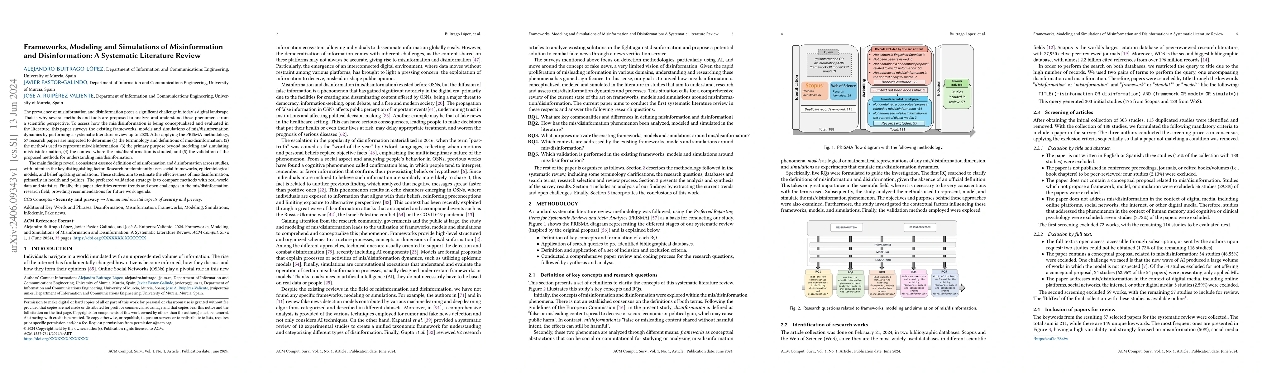 Thumbnail for Frameworks, Modeling and Simulations of Misinformation and
  Disinformation: A Systematic Literature Review