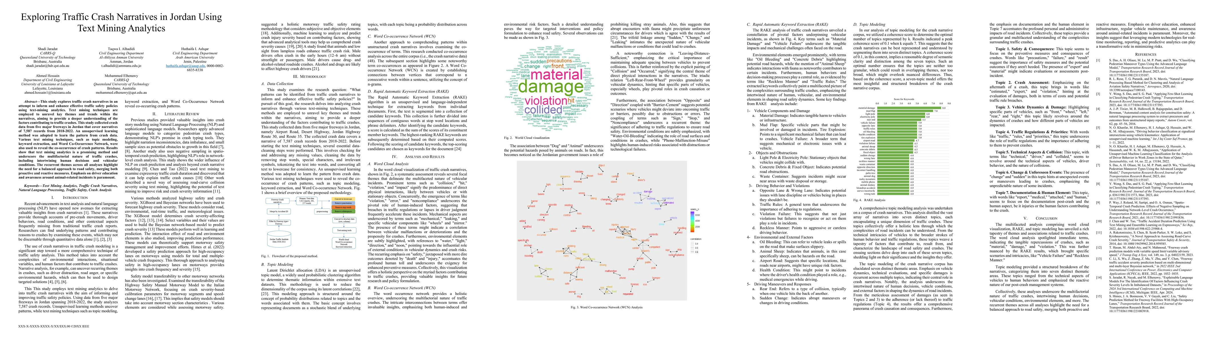 Thumbnail for Exploring Traffic Crash Narratives in Jordan Using Text Mining Analytics
