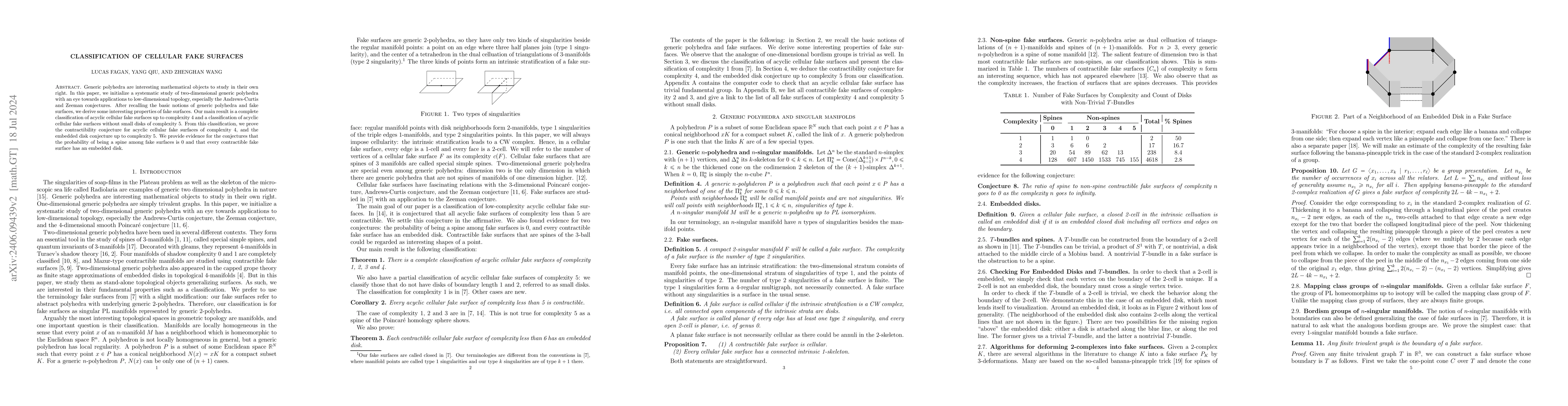 Thumbnail for Classification of Cellular Fake Surfaces