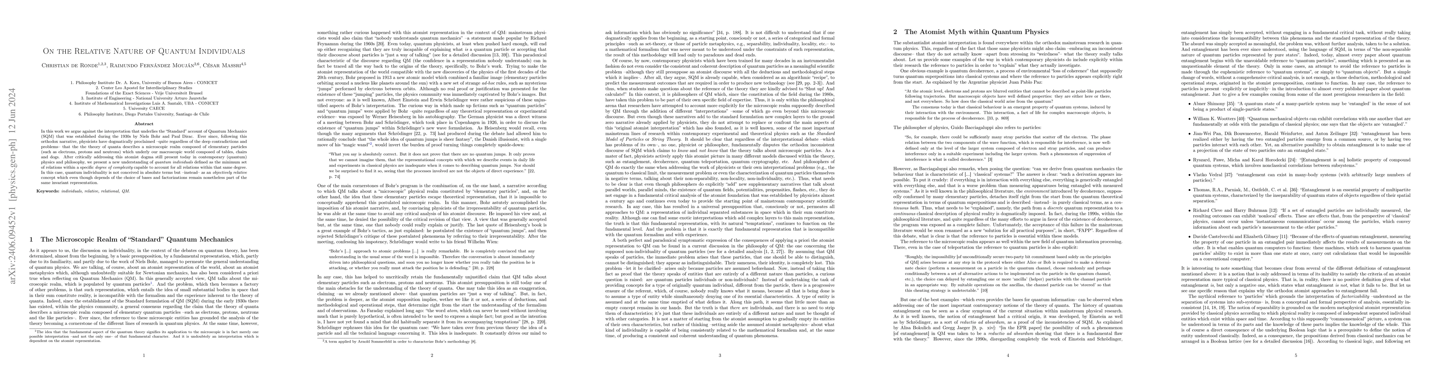 Thumbnail for On the Relative Nature of Quantum Individuals