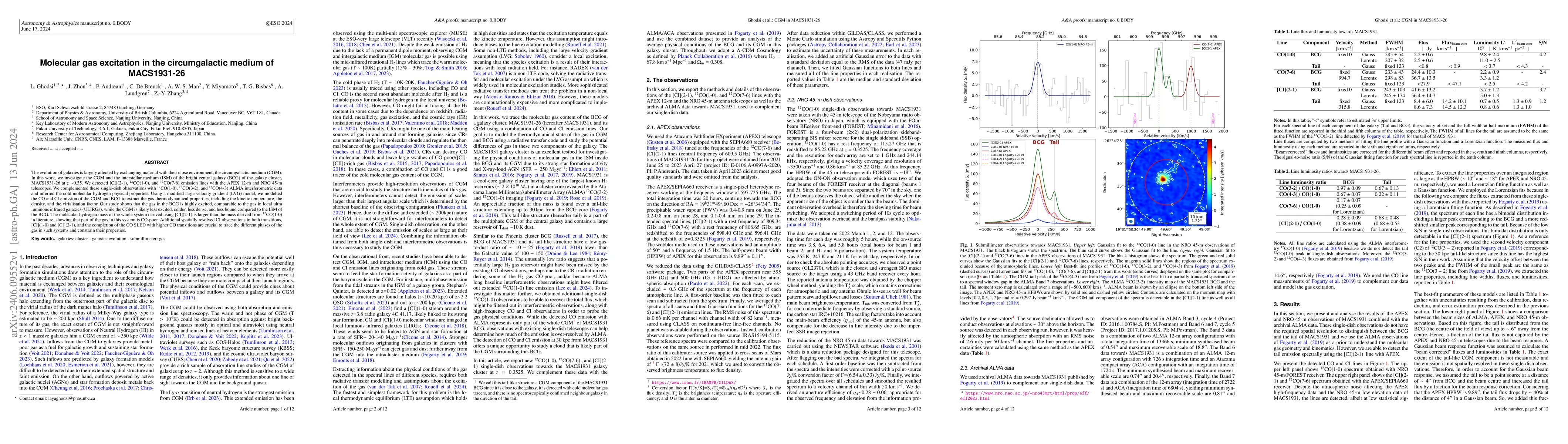 Thumbnail for Molecular gas excitation in the circumgalactic medium of MACS1931-26