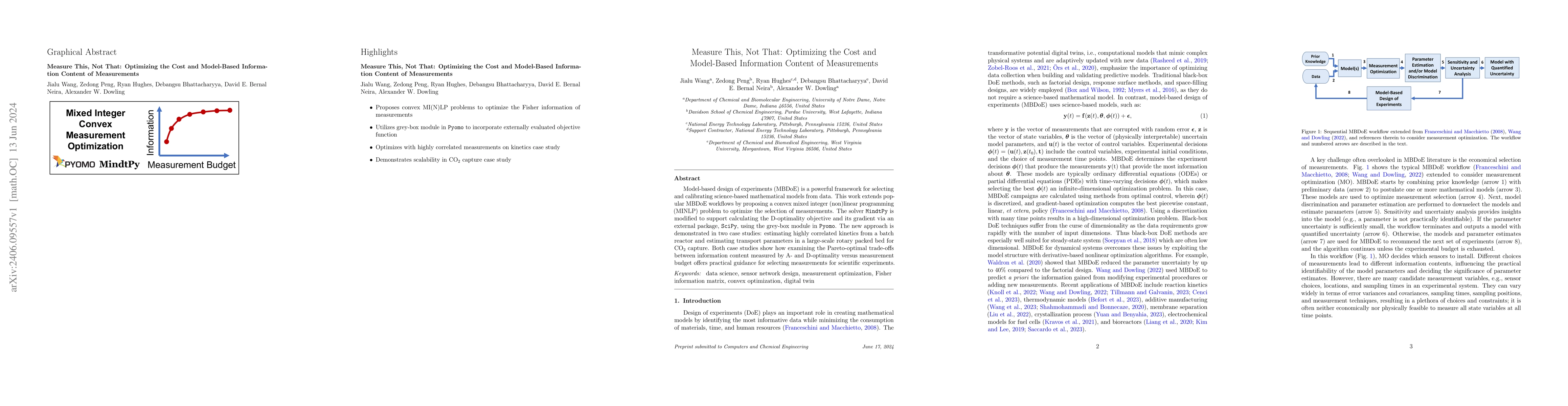 Thumbnail for Measure This, Not That: Optimizing the Cost and Model-Based Information
  Content of Measurements