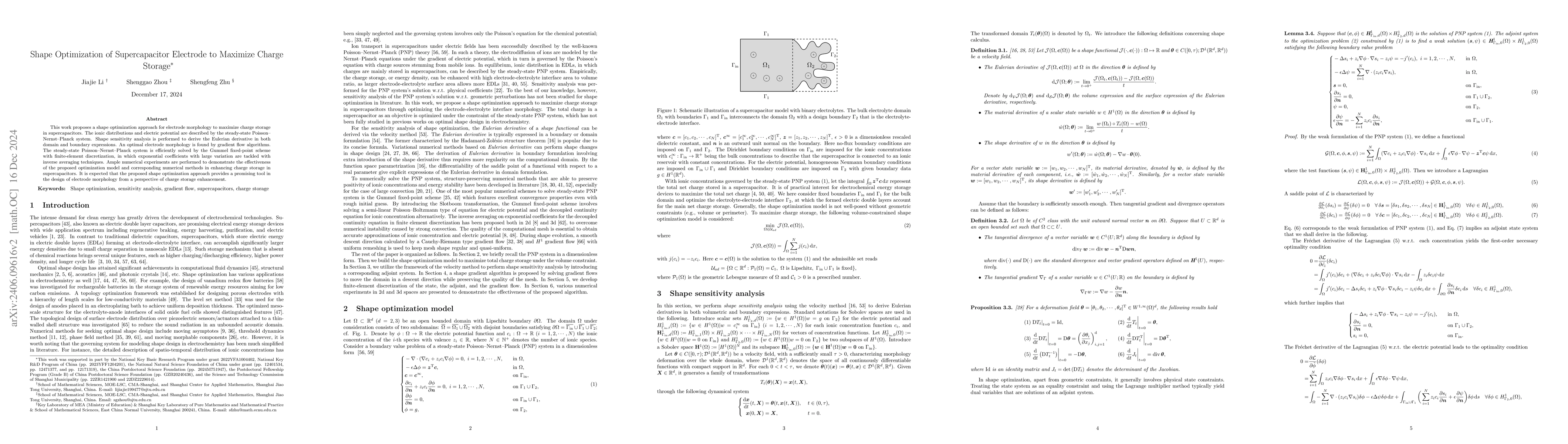 Thumbnail for Shape optimization for maximizing ionic concentration constrained by
  steady-state Poisson-Nernst-Planck system