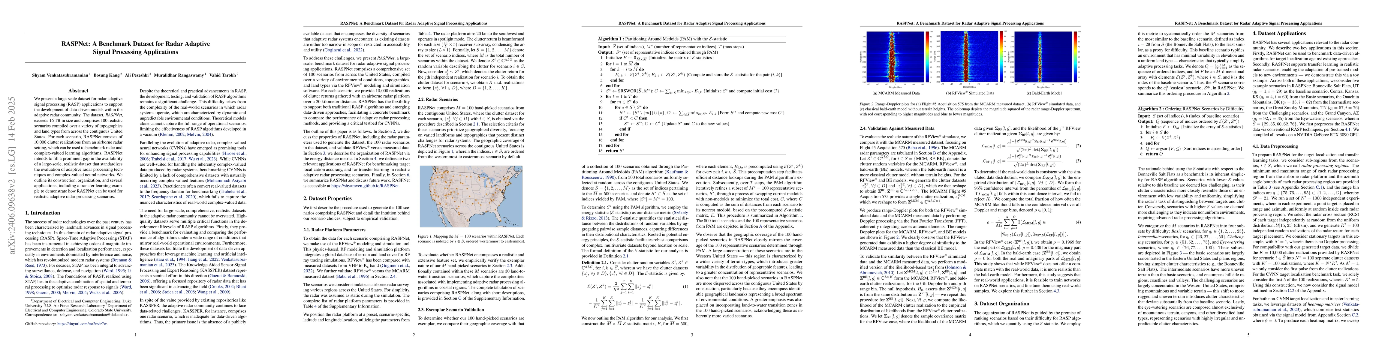 Thumbnail for RASPNet: A Benchmark Dataset for Radar Adaptive Signal Processing
  Applications