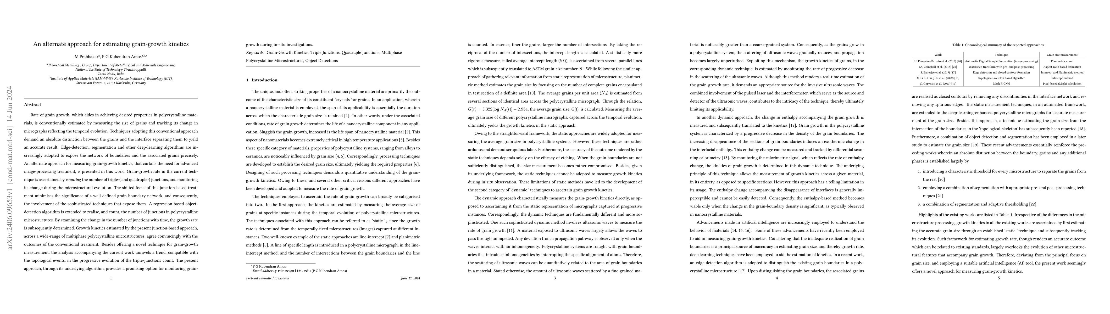 Thumbnail for An alternate approach for estimating grain-growth kinetics