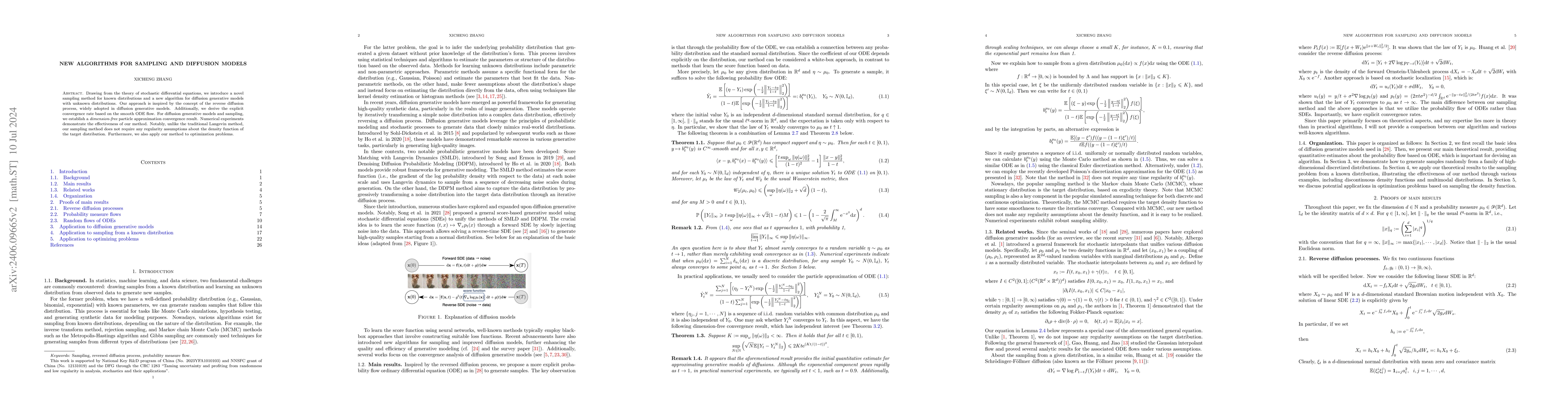 Thumbnail for New algorithms for sampling and diffusion models