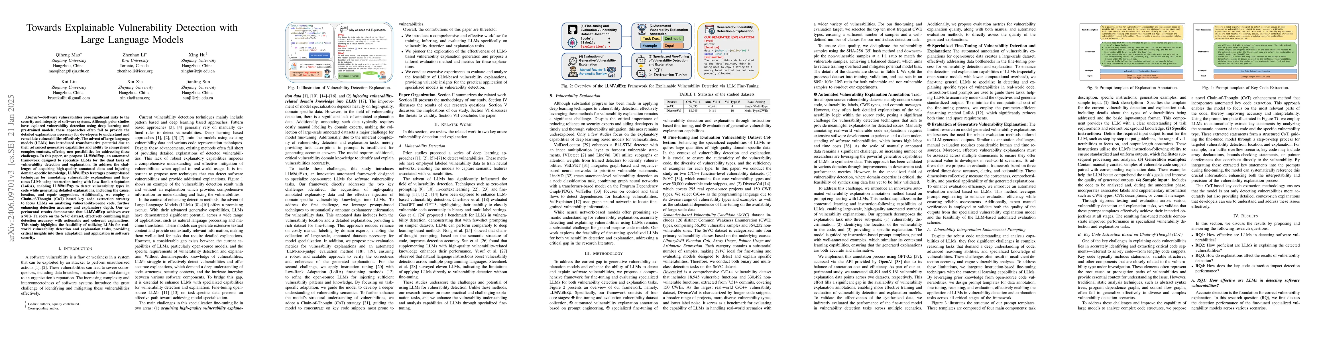 Thumbnail for Towards Effectively Detecting and Explaining Vulnerabilities Using Large
  Language Models
