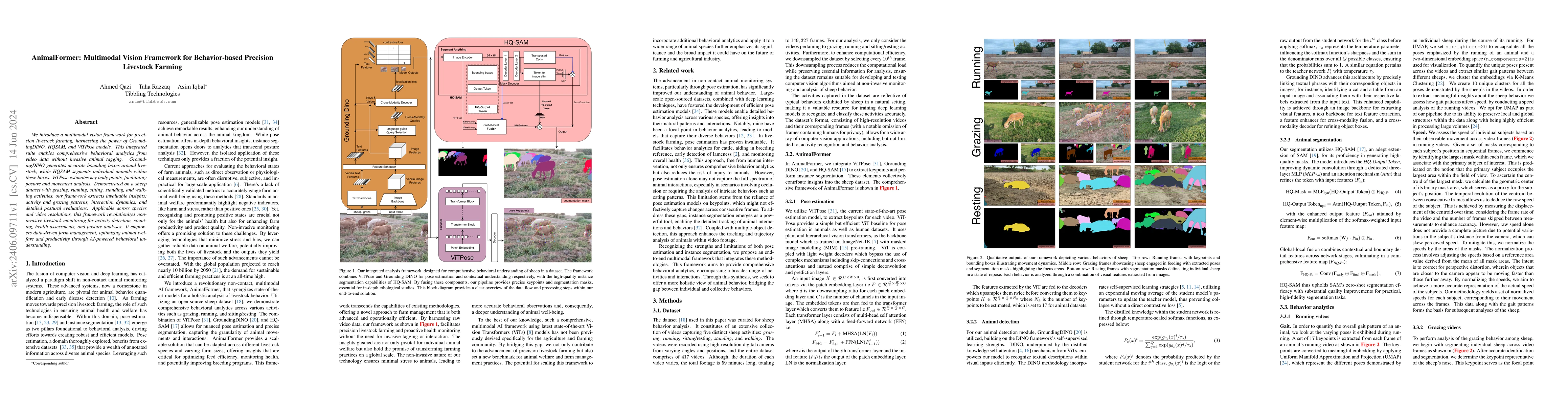 Thumbnail for AnimalFormer: Multimodal Vision Framework for Behavior-based Precision
  Livestock Farming