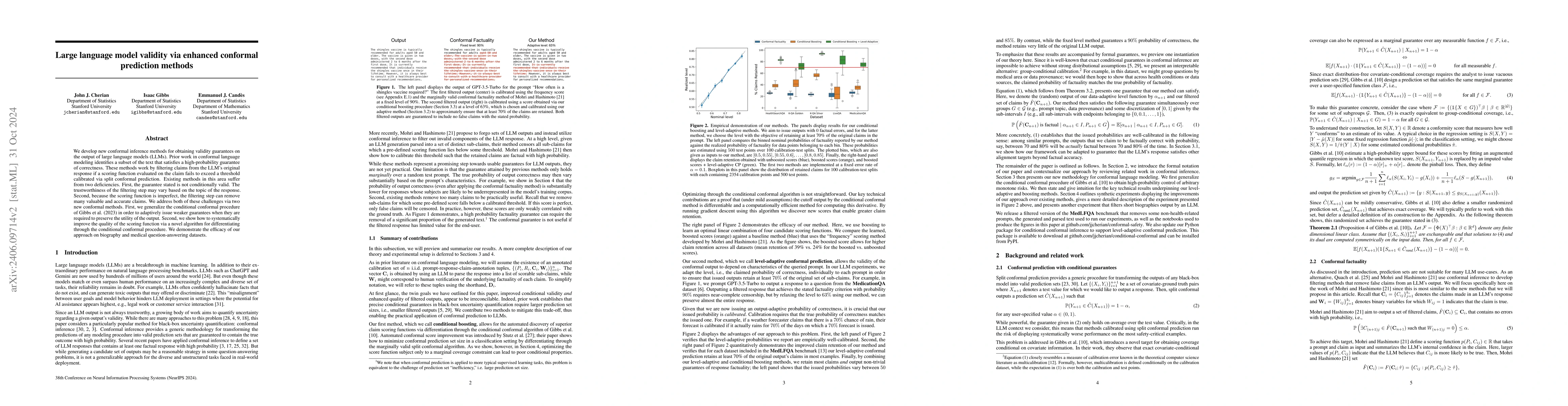 Thumbnail for Large language model validity via enhanced conformal prediction methods