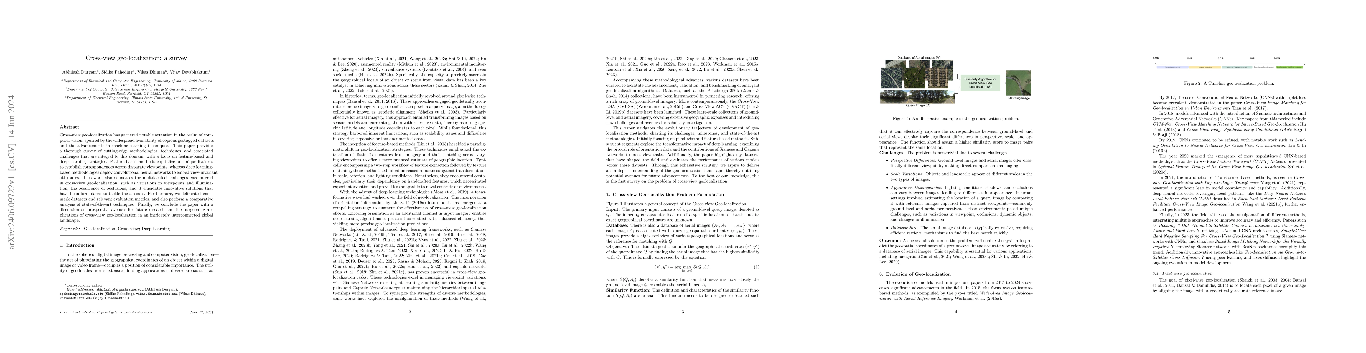 Thumbnail for Cross-view geo-localization: a survey