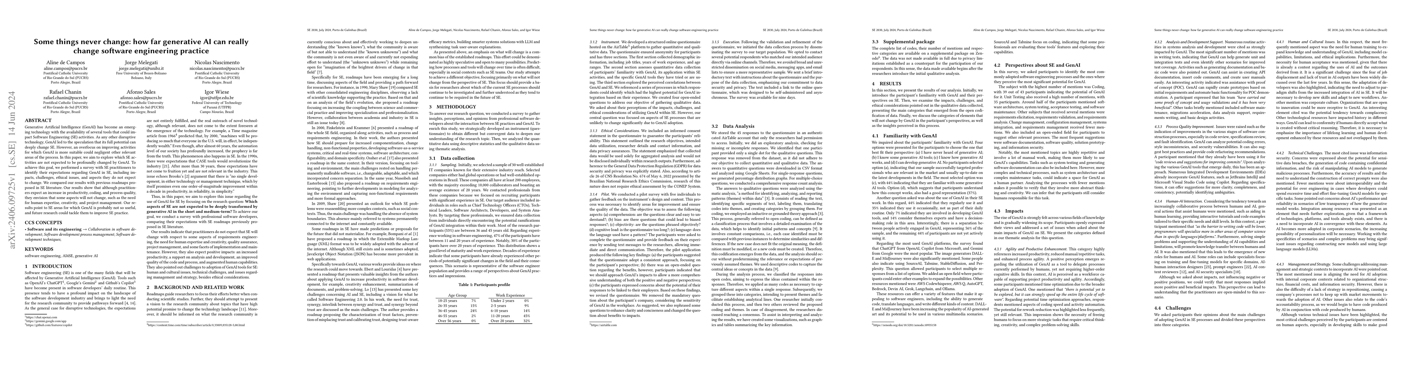 Thumbnail for Some things never change: how far generative AI can really change
  software engineering practice