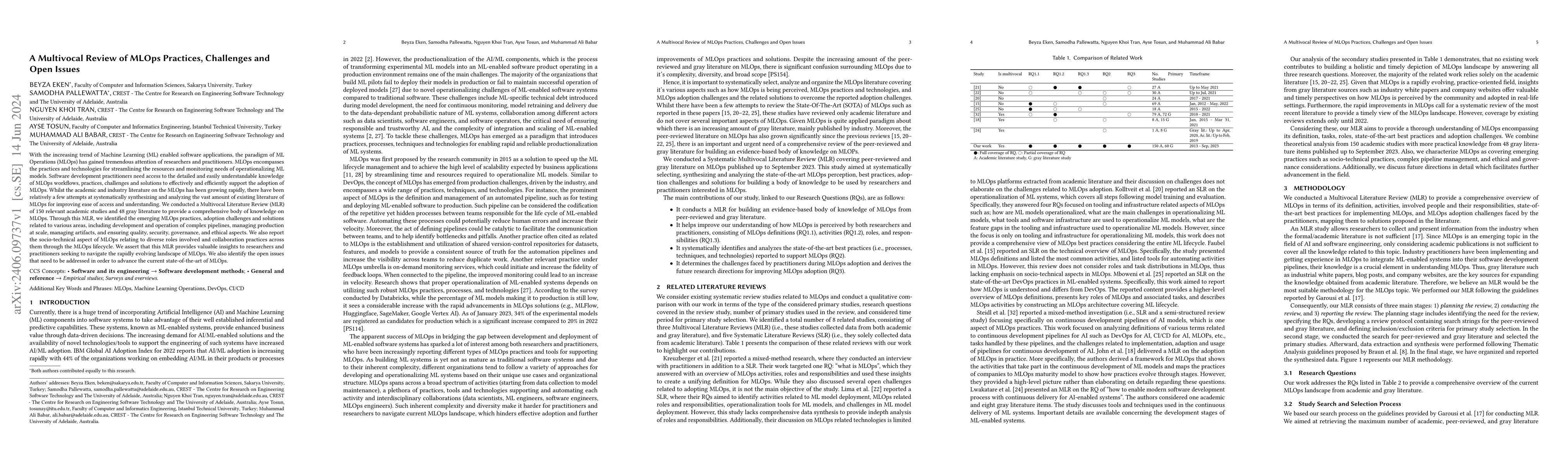 Thumbnail for A Multivocal Review of MLOps Practices, Challenges and Open Issues