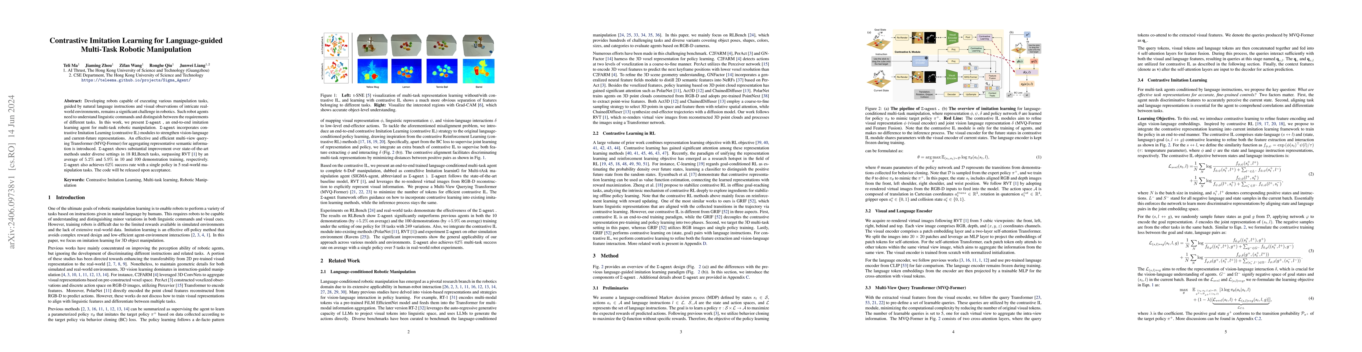 Thumbnail for Contrastive Imitation Learning for Language-guided Multi-Task Robotic
  Manipulation