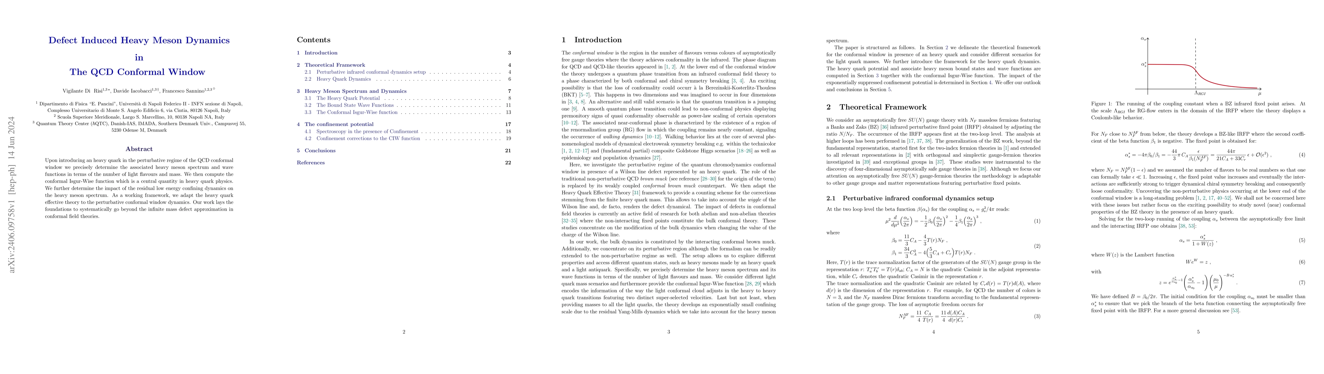 Thumbnail for Defect Induced Heavy Meson Dynamics in the QCD Conformal Window
