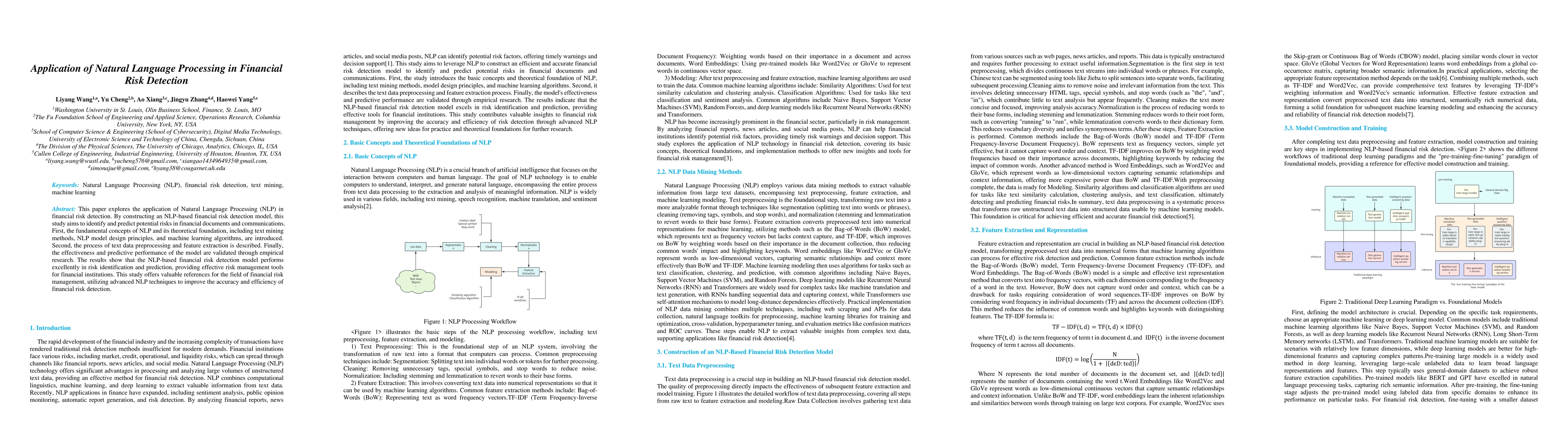 Thumbnail for Application of Natural Language Processing in Financial Risk Detection