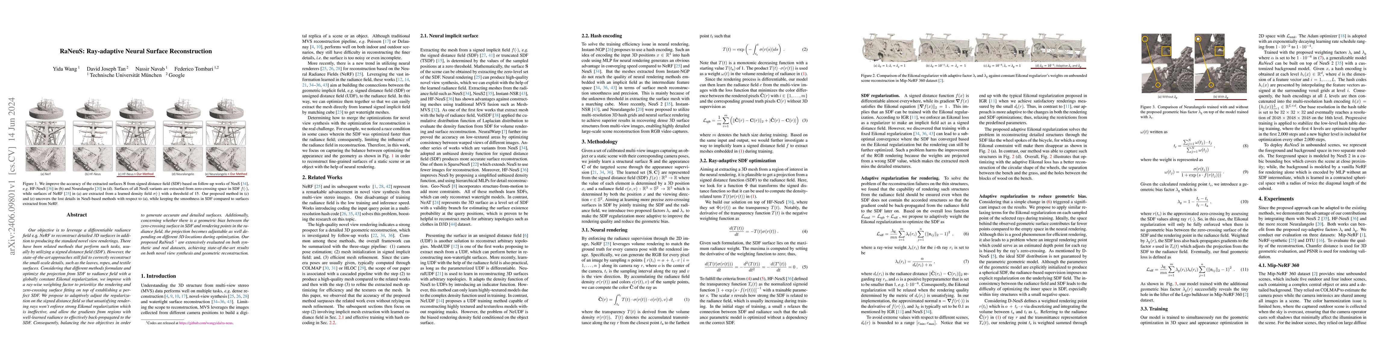 Thumbnail for RaNeuS: Ray-adaptive Neural Surface Reconstruction