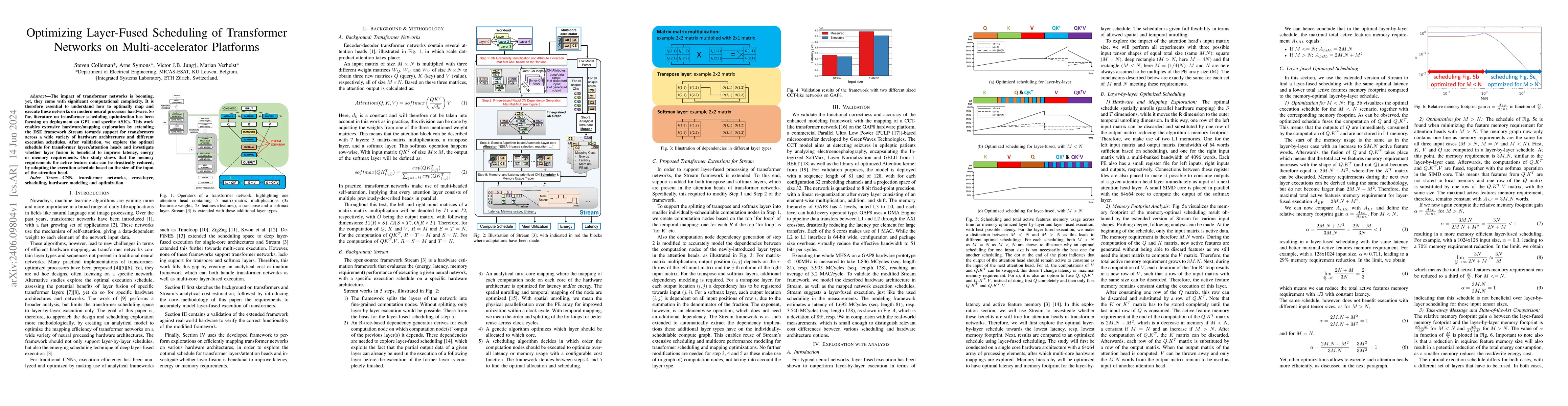 Thumbnail for Optimizing Layer-Fused Scheduling of Transformer Networks on
  Multi-accelerator Platforms