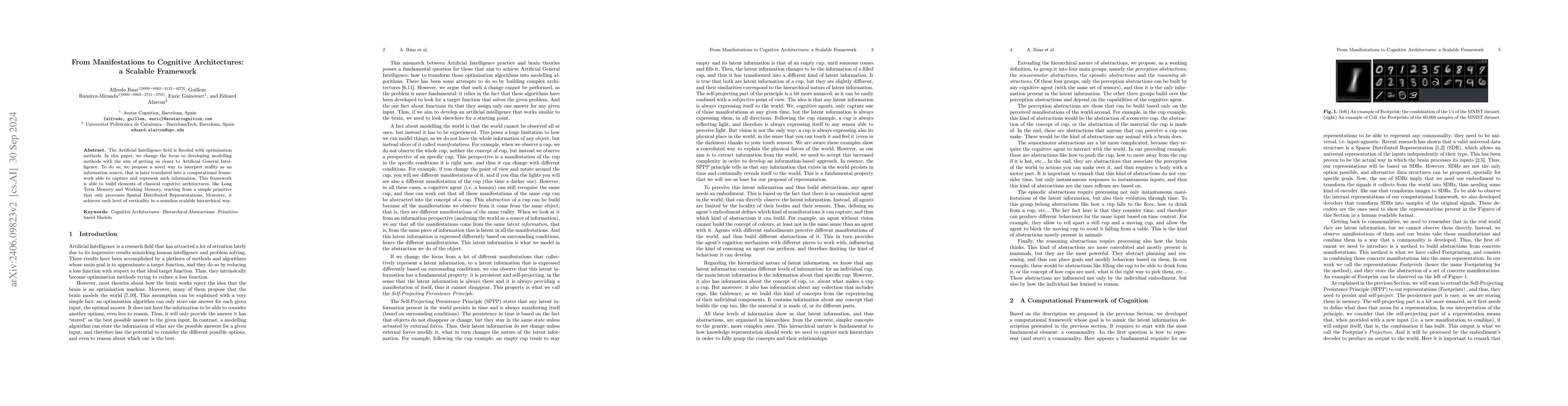 Thumbnail for From Manifestations to Cognitive Architectures: a Scalable Framework