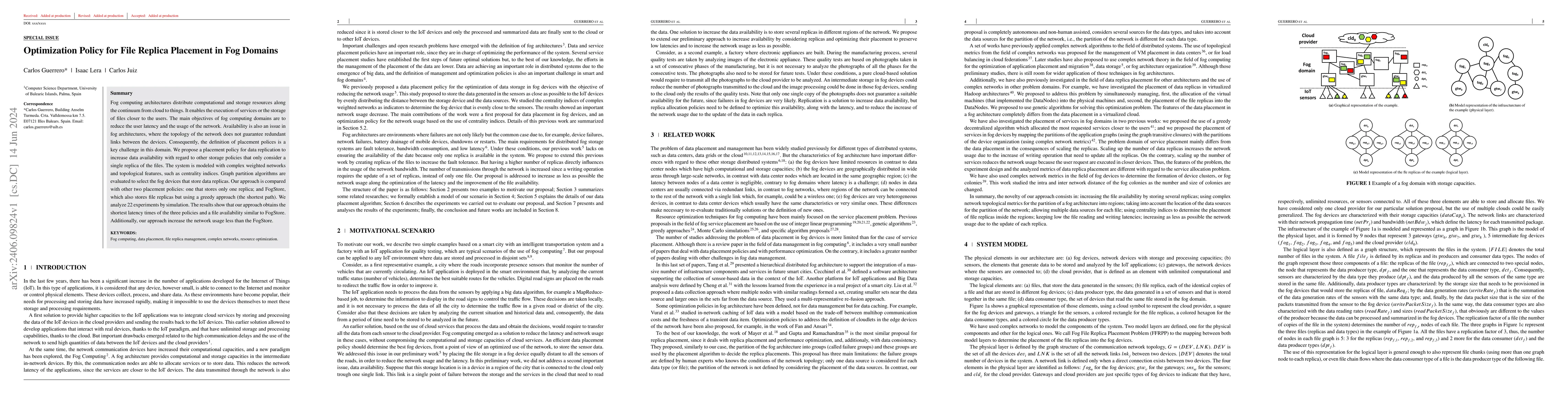 Thumbnail for Optimization policy for file replica placement in fog domains