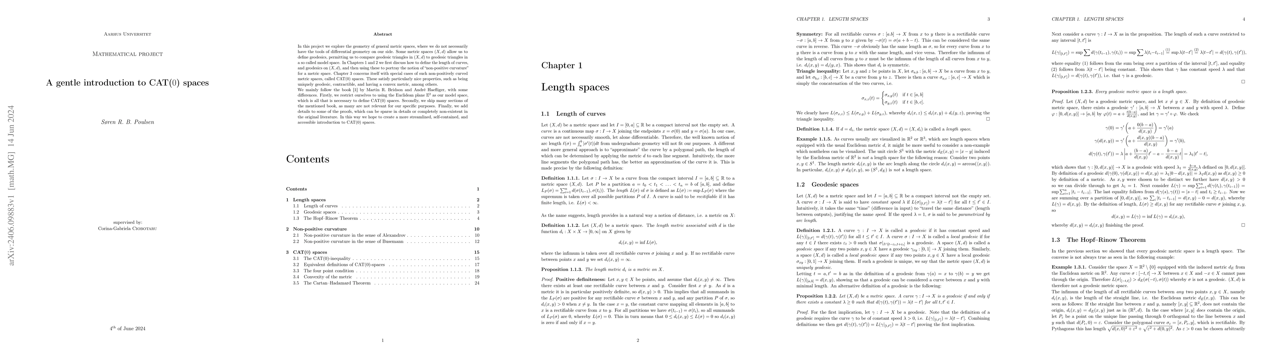 Thumbnail for A Gentle Introduction to CAT(0) Spaces