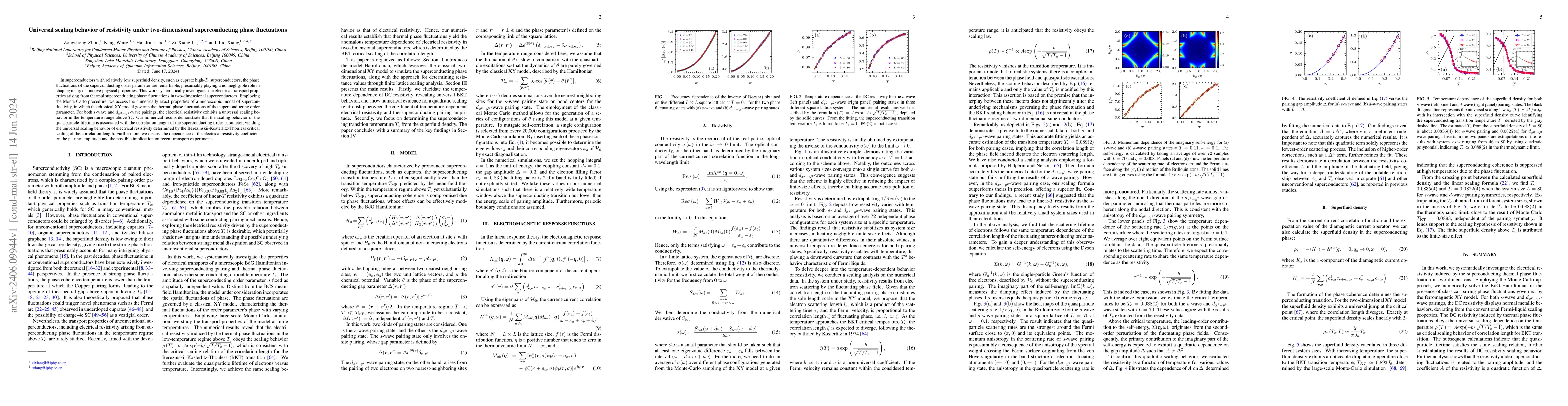 Thumbnail for Universal scaling behavior of resistivity under two-dimensional
  superconducting phase fluctuations