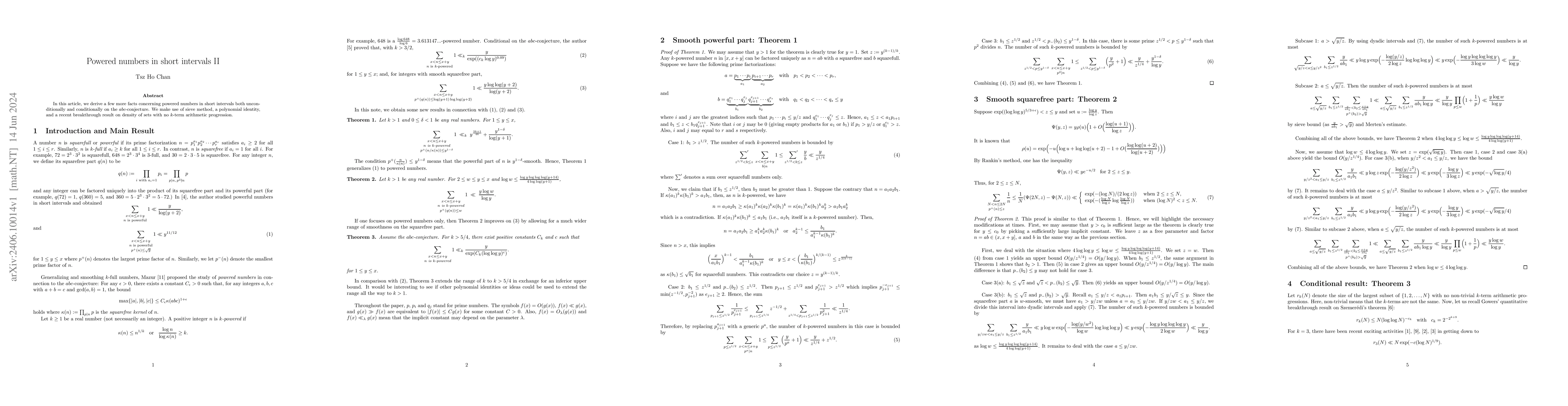 Thumbnail for Powered numbers in short intervals II